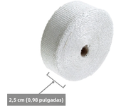 2.5cmx5m Exhaust Pipe Insulation Thermal Heat Wrap Roll Insulation Cotton Banana Cloth Motorcycle Fiberglass Heat Shield Tape
