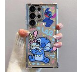Cute Stitch Phone Case For Samsung S25 S24 S23 S22 S21 S20 FE Note20 Plus Ultra 4G 5G Anti Fall Airbag Cover
