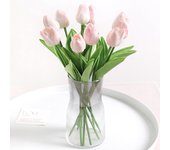 5/10Pieces Of Artificial Plant Tulip Soft Pole Room Dining Table Decoration Wedding Party Garden DIY Christmas Anniversary Decor