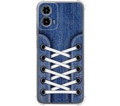 Tumundosmartphone Funda Silicona Antigolpes para Motorola Moto G34 5G diseño Zapatillas 01 Dibujos