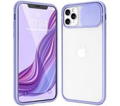 FAMZ Carcasa Iphone 11 Pro Max Híbrida Morado Protector Cámara