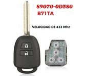 jingyuqin Remote Car Key For Toyota Yaris Verso RAV4 2008 2009 2010 2015 with G H Chip Optional FCC ID B71TA 89070-0D580 433Mhz