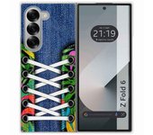 Tumundosmartphone Funda Carcasa Dura para Samsung Galaxy Z Fold 6 5G diseño Zapatillas 13 Dibujos