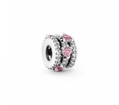 Charm  Pandora Corazones Triple Halo Brillante - 791161C01