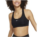 Top Nike Dri-Fit Swoosh Para Niña En Color Negro