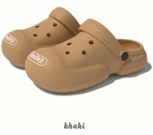 Zapatos con agujeros grandes para mujer en verano, nuevo estilo para uso en interiores y exteriores, parejas antideslizantes que pisan mierda, sandalias de suela gruesa para mujer