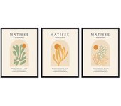 Set de 3 cuadros calidad premium con marco de madera - 30x40 cm o 50x70 cm - POSTER LAB