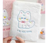 Cat Plush Tablet Case ipad pro case Girls Cartoon Soft and Cute IPad Inner Tank Case Protector Handbag 9.7-11 Inch IPad