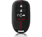 Silicone Car Key Case Cover For Honda Civic Accord HR-V CR-V CRV 2022 2023 4 5 Buttons Auto Shell Fob Holder Car Accessories