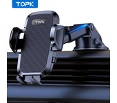 TOPK Cell Phone Holder for Car,Phone Mount Dashboard Windshield for iPhone 14 13 12 11 Pro Max,Samsung Galaxy S20+ S10 Note Plus