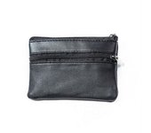 Retro Coin Purse with Keychain for Men & Women Zipper Coin Wallet Vintage Key Holder Mini Bag