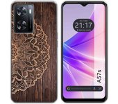 Funda Silicona para Oppo A57s diseño Madera 06 Dibujos