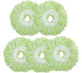 5pcs/lot Household Sponge Fiber Mop Head Refill Replacement Home Cleaning Tool Microfiber Floor Mop Head 360 Spin Cleaning Pad