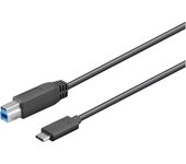 Conexión USB-C 3.1 macho - USB-B 3.0 macho