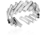 Zircon Bar Rings For Women Gold Plated Stainless Steel Bar Opening Ring 2023 Trending Luxury Wedding Aesthetic Jewelry anillos