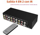 AV Splitter 1 in 8 out Composite Video RCA Splitter 4/8 Way 3 RCA Splitter amplifier Distributor for PS2 DVD Xbox Wii TV STB