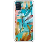 Funda compatible con Samsung Galaxy M51 - Flores Acuarela