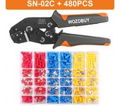 Wire Stripper Wire Terminals Crimping Tool Kit,  AWG22-13/0.5-2.5mm² Ratcheting Crimper Tool for Insulated Wire Connectors