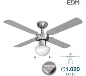 Ventilador de techo modelo caribe cromado potencia: 50w aspas: ø102cm edm