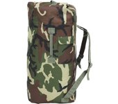 vidaXL Bolso de Lona Estilo Militar 85L Maleta Mochila Deporte Color Camuflaje,  Negro,  Verde oliva y mas