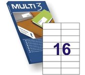ETIQUETA A4 MULTI 3 4708 105x37 MM pack 100 hojas