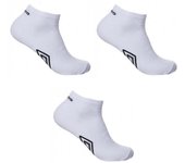 Pack de 3 Calcetines Deportivos Cortos para Mujer, TCX3 Blanco, Umbro