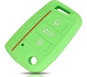 jingyuqin 3 Button Silicone Key Fob Cover Case For VW Polo 2016 Golf 7 MK7 For Skoda Octavia Combi A7 For SEAT Leon Ibiza CUPTRA