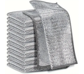 Economical 12/20pcs  Cleaning Net Dish Towel Sink Wire Dish Washing Mesh Clean Gadgets  Durable & Multi-Use for Kitchen Cleaning
