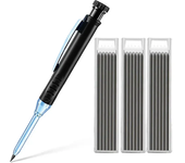 2.8mm Solid Carpenter Mechanical Pencil with Sharpener for Woodworking Construction Long Head Carpenter Pencil Stationery Supply