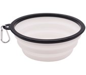 Collapsible Pet Silicone Dog Food Water Bowl Outdoor Camping Travel Portable Folding Pet Supplies Pet Bowl Dishes with Carabiner