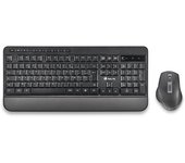Ngs spell kit pack teclado multidispositivo inalambrico usb bluetooth frances - 10 teclas multimedia - resistente a vertidos + raton multidispositivo inalambrico usb bluetooth 2400dpi 6 botones - uso ambidiestro