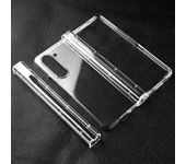 Clear Acrylic Hinge Case for Galaxy Z Fold 6 5 4 3 5G Transparent Slim Shockproof Armor Protection Cover