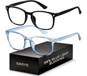 Blue Light Blocking Glasses - Fashion Square Fake Eyeglasses, Anti UV Ray Computer Gaming Glasses Blue Blockers for Women/Men