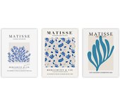 Set de 3 cuadros calidad premium con marco de madera - 30x40 cm o 50x70 cm - POSTER LAB