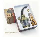 High quality Metal Acrylic water Smoke Pipe Cleanable Microfilter Cigarette filter Recyclable Hookah Shisha Pipe Smoker Gift