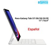 AJIUYU Magic Backlight Keyboard Folio For Samsung Galaxy Tab S9 FE 10.9" S7 S8 S9 11 Inch Smart Magnetic Cover Case TouchPad