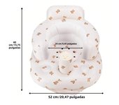 Infant Shining Baby Inflatable Sofa Children Puff Portable Bath Chairs PVC Multifunctional Seat Practice Sitting Bath Stool