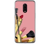 Tumundosmartphone Funda Gel Tpu para Oneplus 6T Diseño Brochas Dibujos