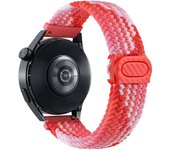 20mm/22mm braided Strap For Samsung Galaxy Watch 6 4 classic/5 pro/active 2/s3/46 Nylon loop bracelet Huawei watch GT2 3 4 Band