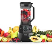 Cecotec 4118 Power Black Titanium 2600MAX Pro. Batidora de Vaso de 2000 W Cuchilla de 8 Hojas Recubrimiento de Titanio Negro 3 programas.