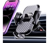 Soporte de Movil para Coche 360° Rotación Soporte Teléfono Coche para Rejilla Ventilación del Aire, Aguanta movil Universal Sujeta Movil Coche en Accesorios Coche para iPhone Samsung y Más