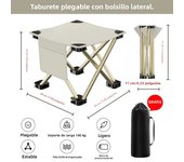Outdoor Foldable Chair Camping Chair with Organizer Bag Picnic Oxford Cloth Chairs Portable Beach Fishing Chairs Outdoor Chair