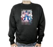 MERCHANDMANIA SUDADERA NEGRA melusina melusinas fanart anime cute adulto poliester algodón sweatshirt videojuego pc