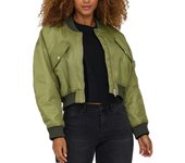 Cazadora bomber cropped Only Svea verde Regular para mujer