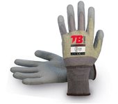 Guante nylon gris con kevlar palma poliuretano 500nevercut antiabrasion talla 7-10 t/guante talla xl-10