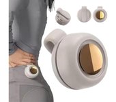 Mini ventilador eléctrico portátil silencioso sin aspas, mini ventilador Whirlwind con clip para la cintura, ventilador de cuello manos libres de 3 velocidades, ventilador sin aspas con clip para la cintura, para exteriores, oficina, viajes y gimnasi