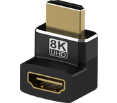 HDMI 2.1 Adapter HDMI Male to Female90 Degree 270 Degree  8K60HZ 4K120HZ 48Gpbs HDR Video for HDTV Projector PS4 PS5 Laptop PC