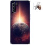 Tumundosmartphone Funda Gel Tpu para Oppo A91 diseño Tierra Dibujos