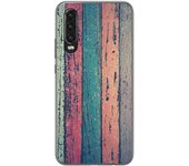 Tumundosmartphone Funda Gel Tpu para Huawei P30 diseño Madera 10 Dibujos