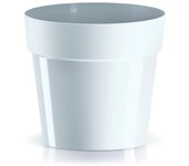 Prosperplast Maceta CUBE BASIC de Alta Calidad - Dimensiones 199x199x183 - Color Blanco